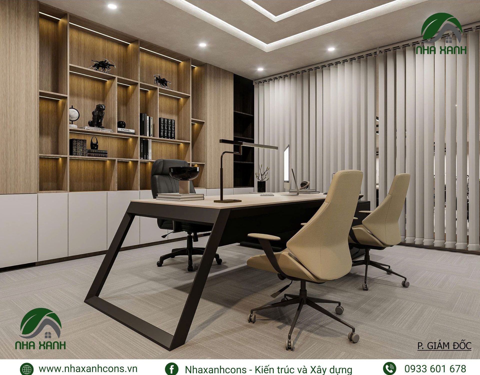 Thiết kế nội thất phòng giám đốc