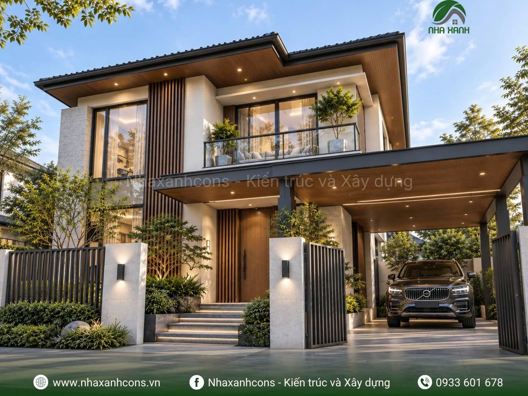 Thiết kế mẫu villa hiện đại