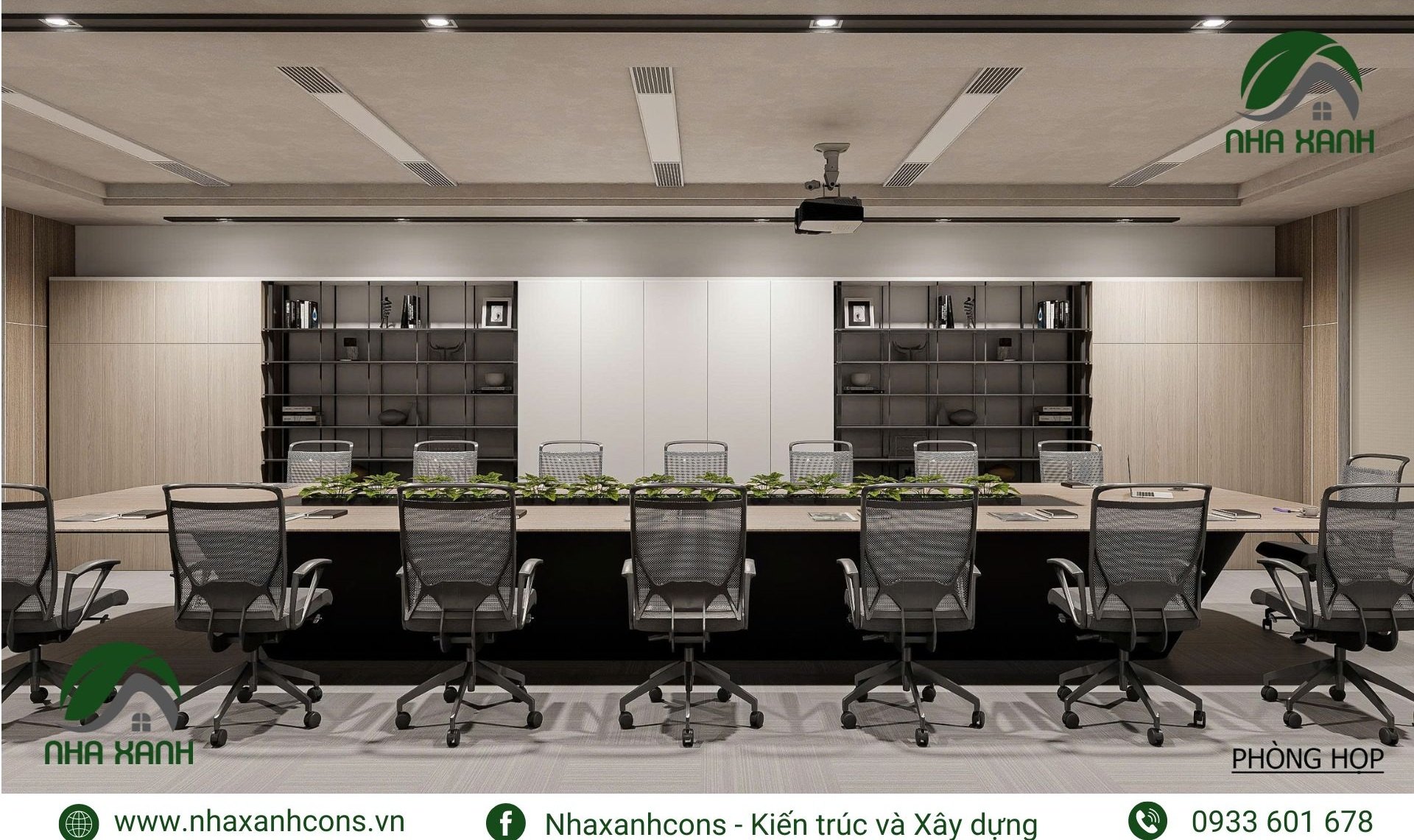 thiết kế phòng họp đẹp và sang trọng