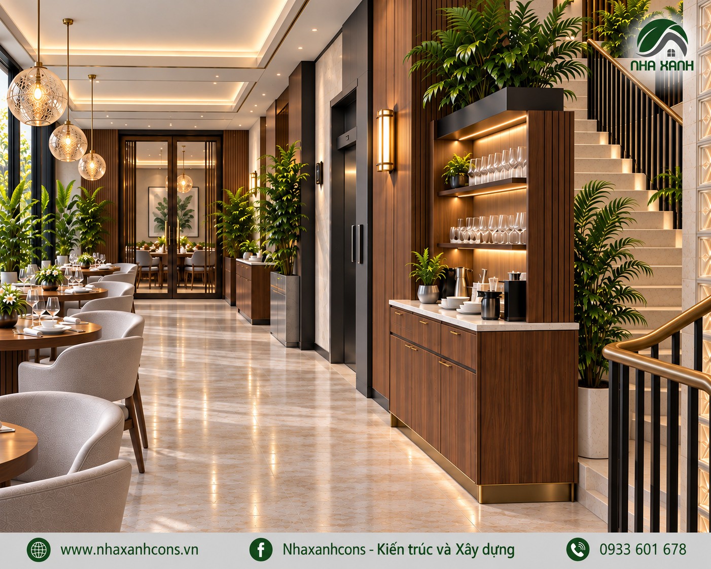 Thiết kế nội thất nhà hàng