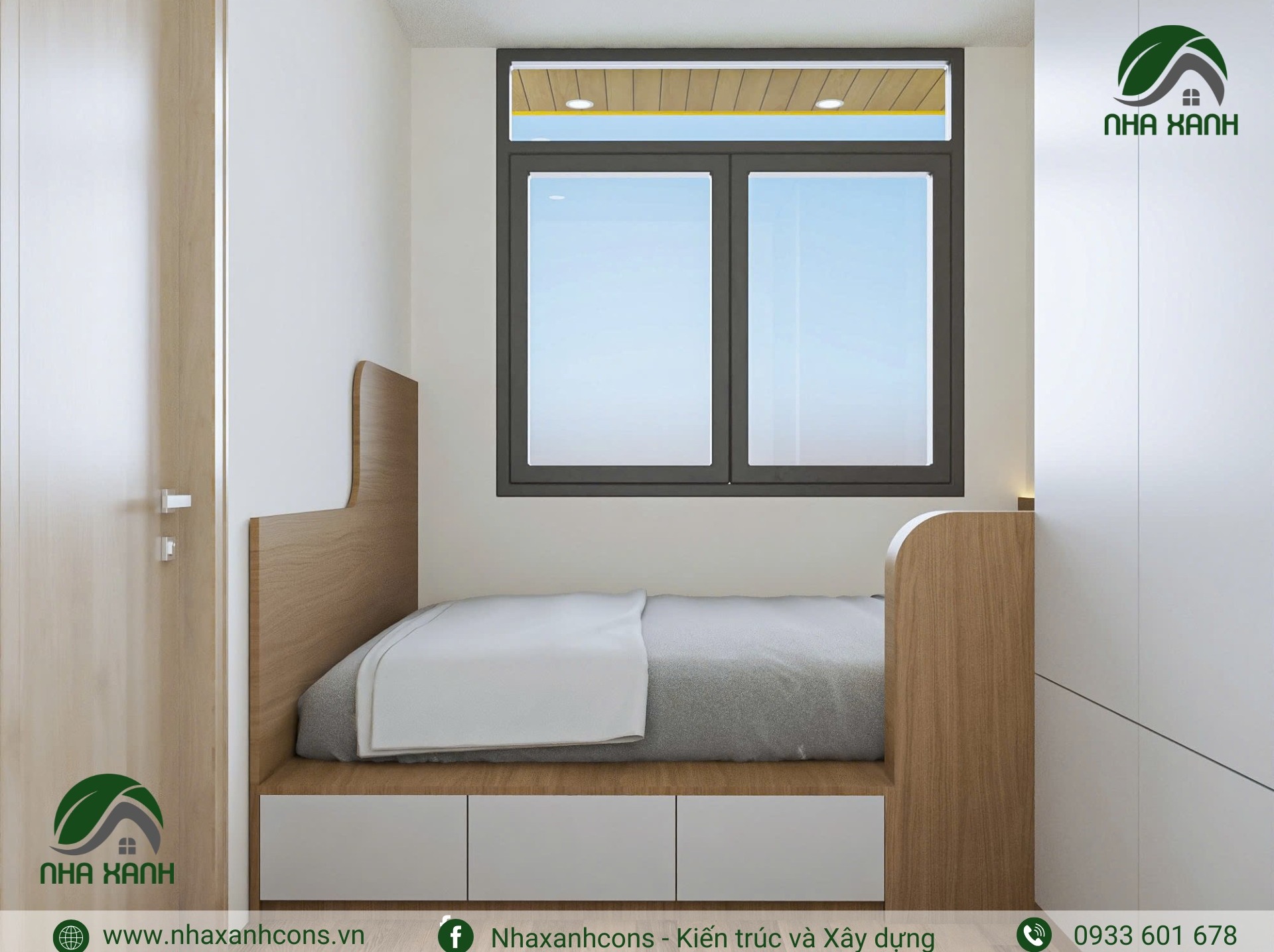 thiết kế phòng ngủ căn hộ dịch vụ tại TPHCM