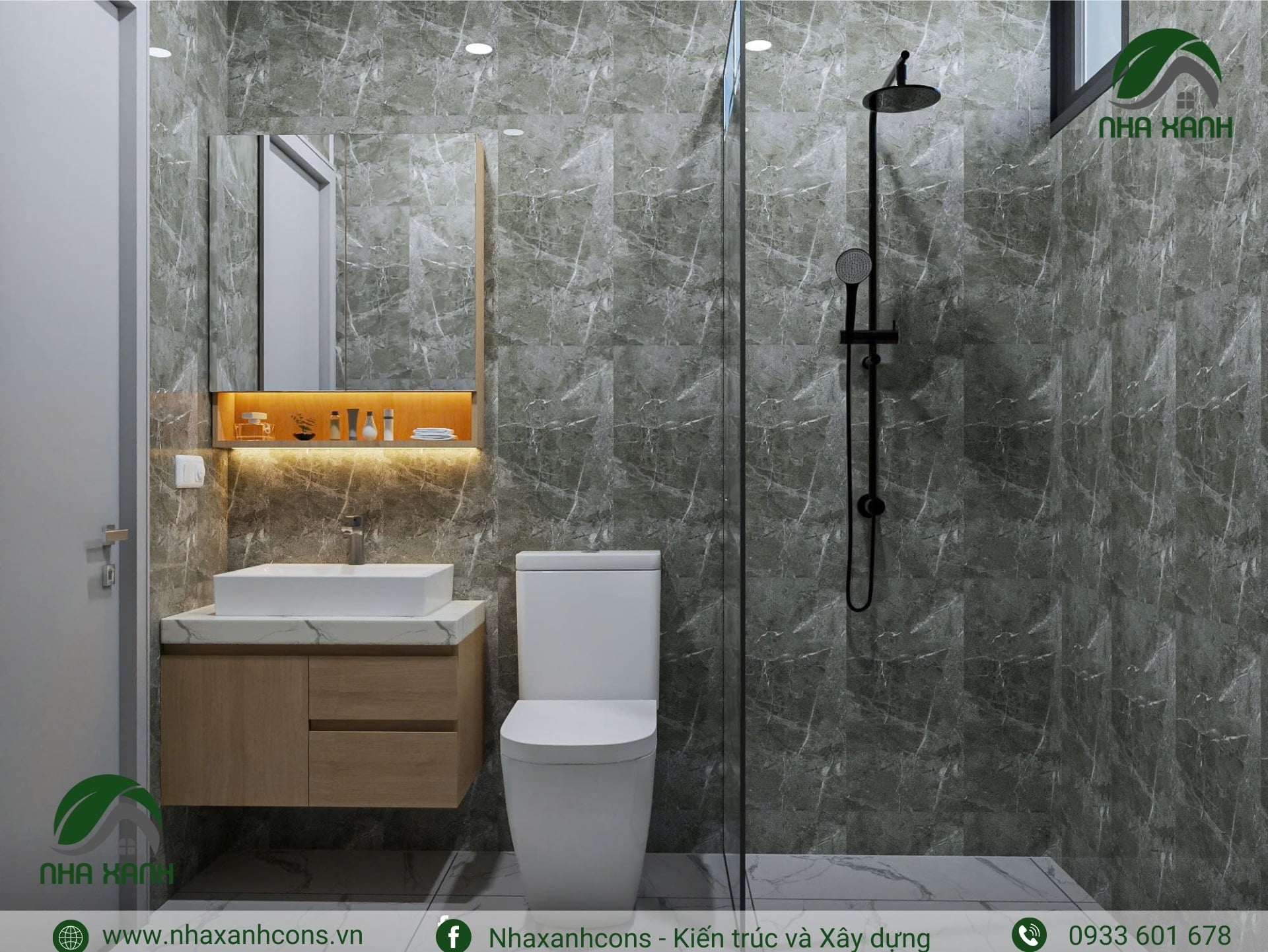 thiết kế phòng vệ sinh căn hộ dịch vụ tại TPHCM