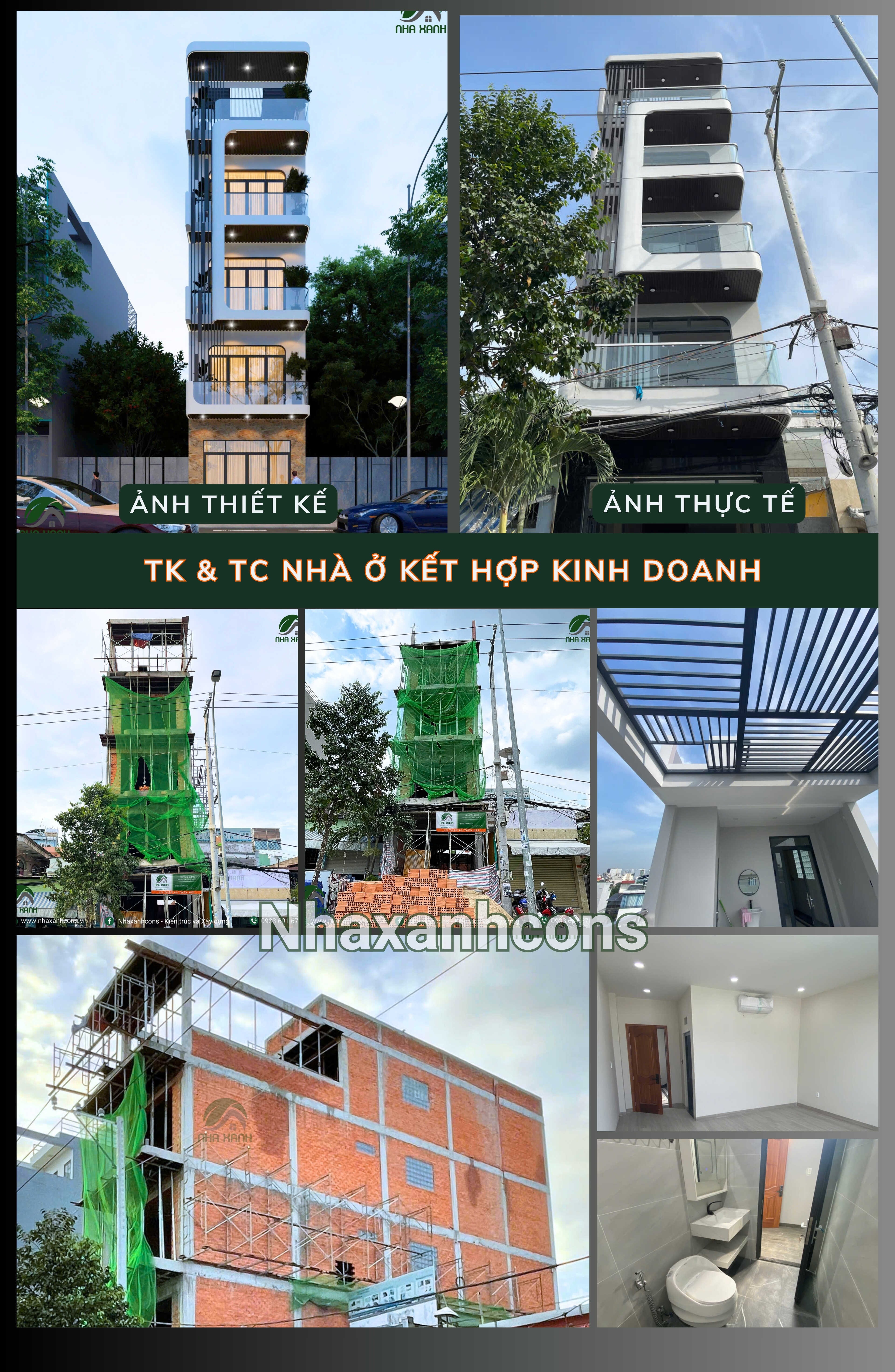Thiết kế thi công nhà ở kết hợp kinh doanh