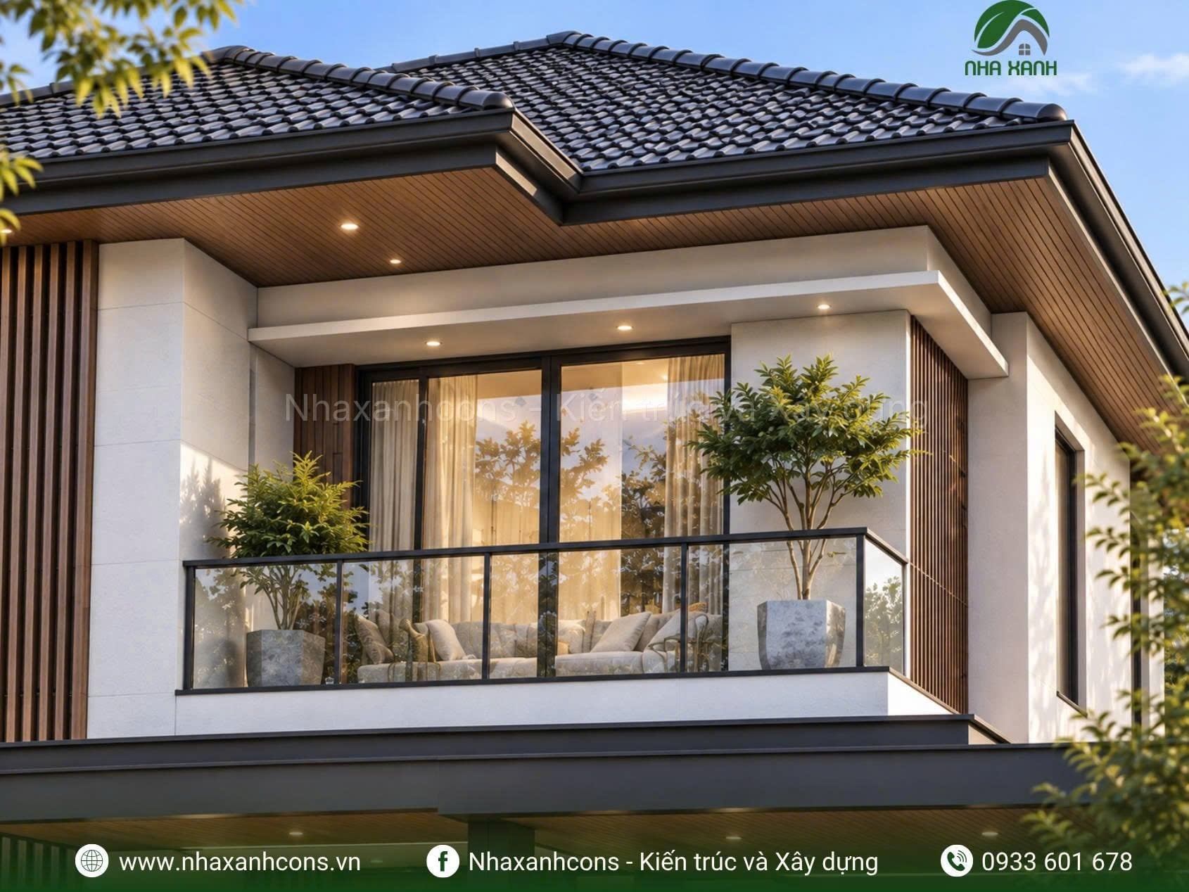 Villa 2 tầng hiện đại sang trọng