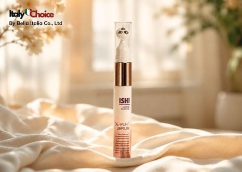 Serum giảm thâm quầng mắt ISHI De-Puff Serum – Giải pháp trẻ hóa vùng mắt chuẩn Ý