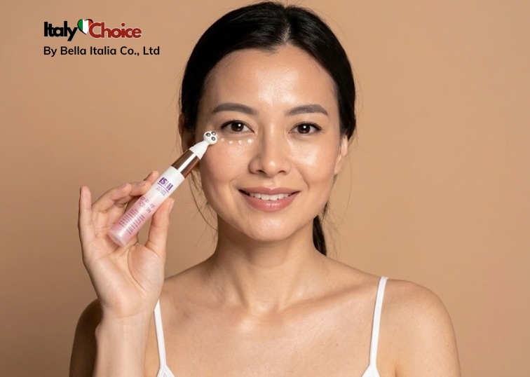 Hành trình giảm bọng mắt và quầng thâm sau 4 tuần dùng serum mắt Ishi De-Puff 3 đầu lăn