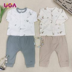 🌿 Bộ Dài Tay Nous – Giải Pháp Êm Ái Cho Bé Yêu Mùa Giao Mùa