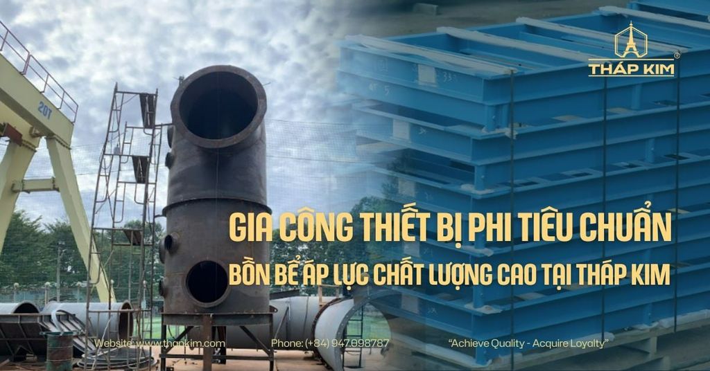 Gia Công Chế Tạo Thiết Bị Phi Tiêu Chuẩn & Bồn Bể Áp Lực Chất Lượng Cao Tại Tháp Kim