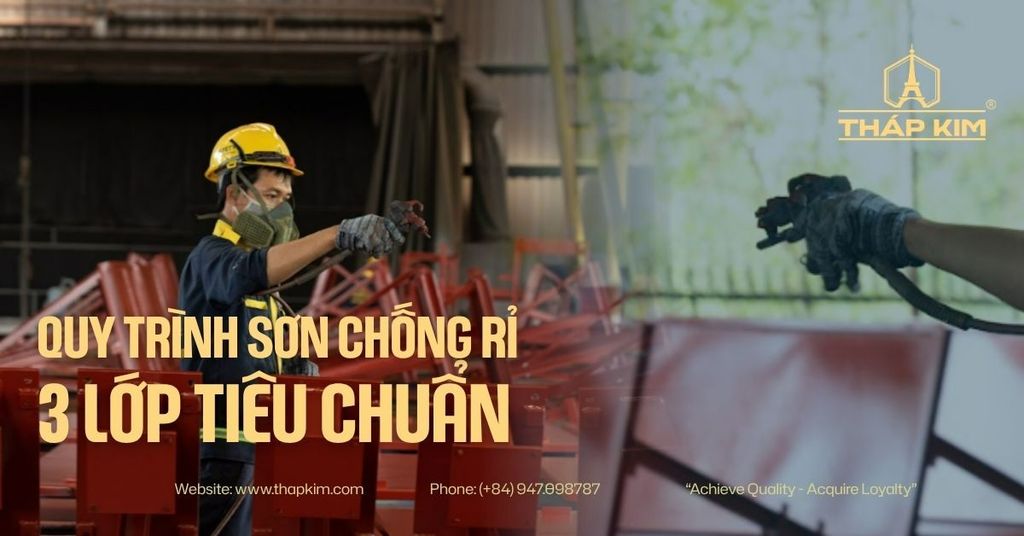 Quy Trình Sơn Chống Rỉ Kết Cấu Thép 3 Lớp Tiêu Chuẩn