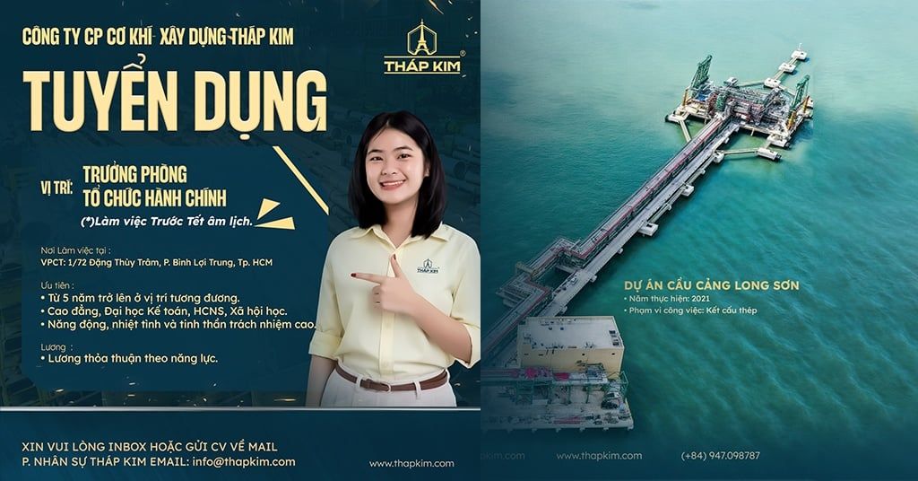 Tuyển Dụng : Trưởng Phòng Tổ Chức Hành Chính