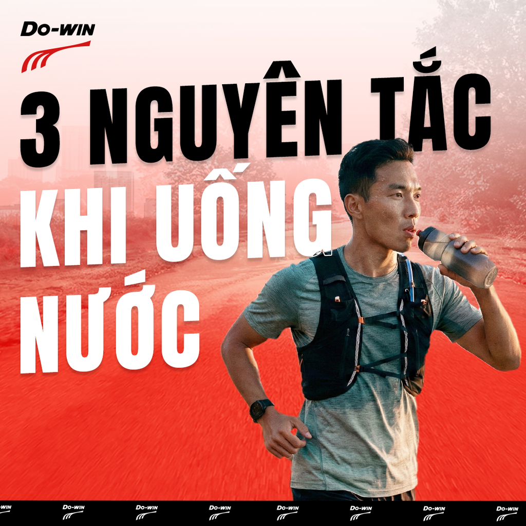 🏃‍♂️3 NGUYÊN TẮC UỐNG NƯỚC KHI CHẠY BỘ