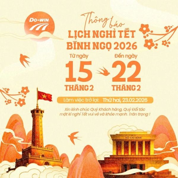 🧧DO-WIN THÔNG BÁO LỊCH NGHỈ TẾT BÍNH NGỌ 2026 🧧