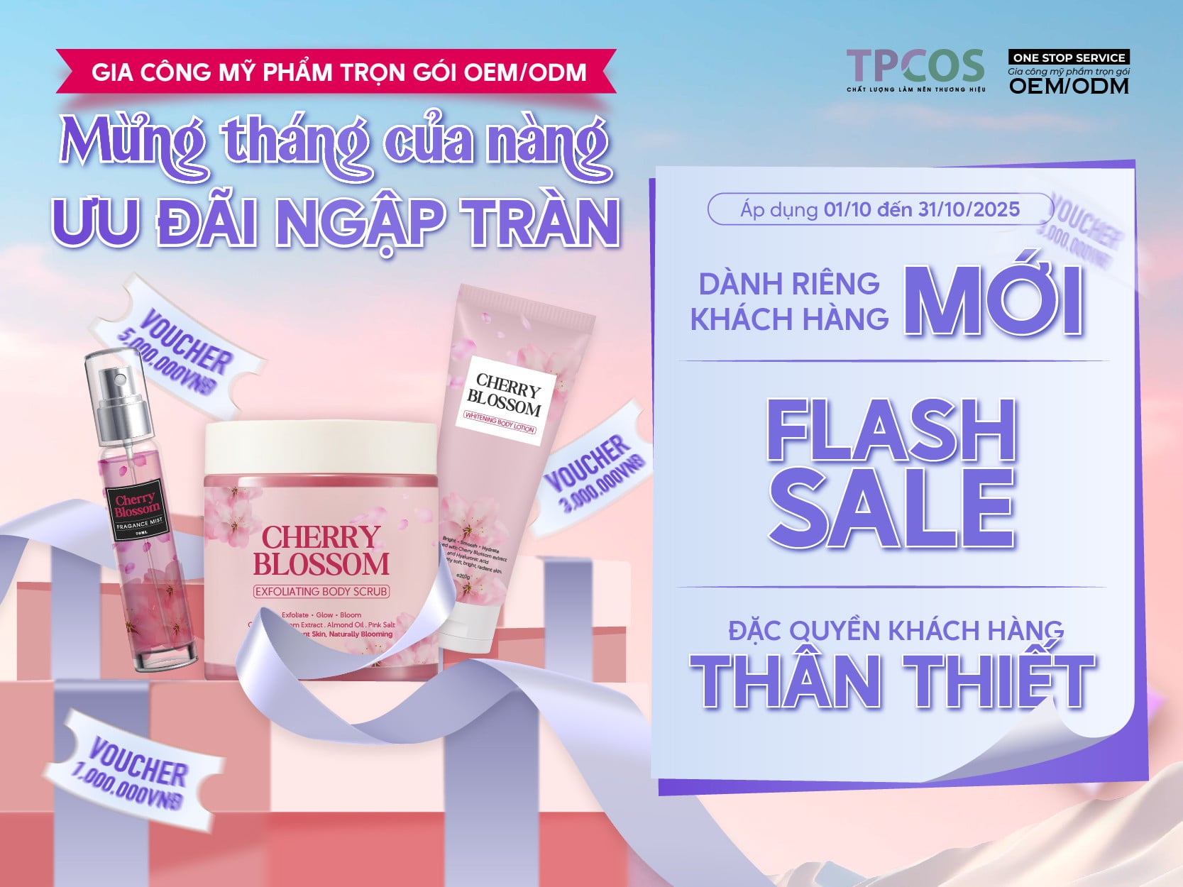 Tháng 10 Rực Rỡ - Ưu Đãi Đặc Quyền Từ TPCOS