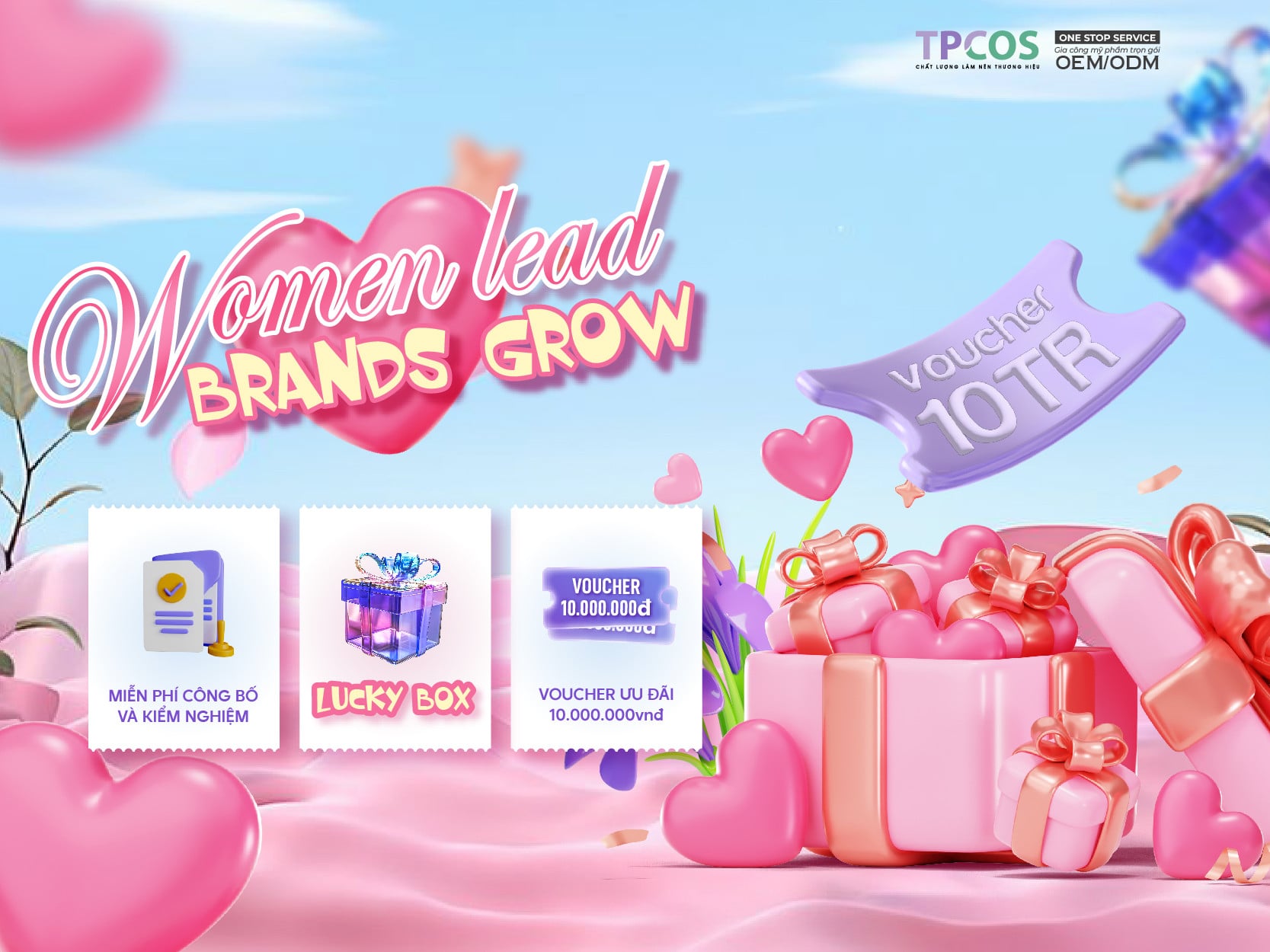 CTKM Tháng 10 | CHÀO MỪNG 20/10 WOMEN LEAD - BRANDS GROW