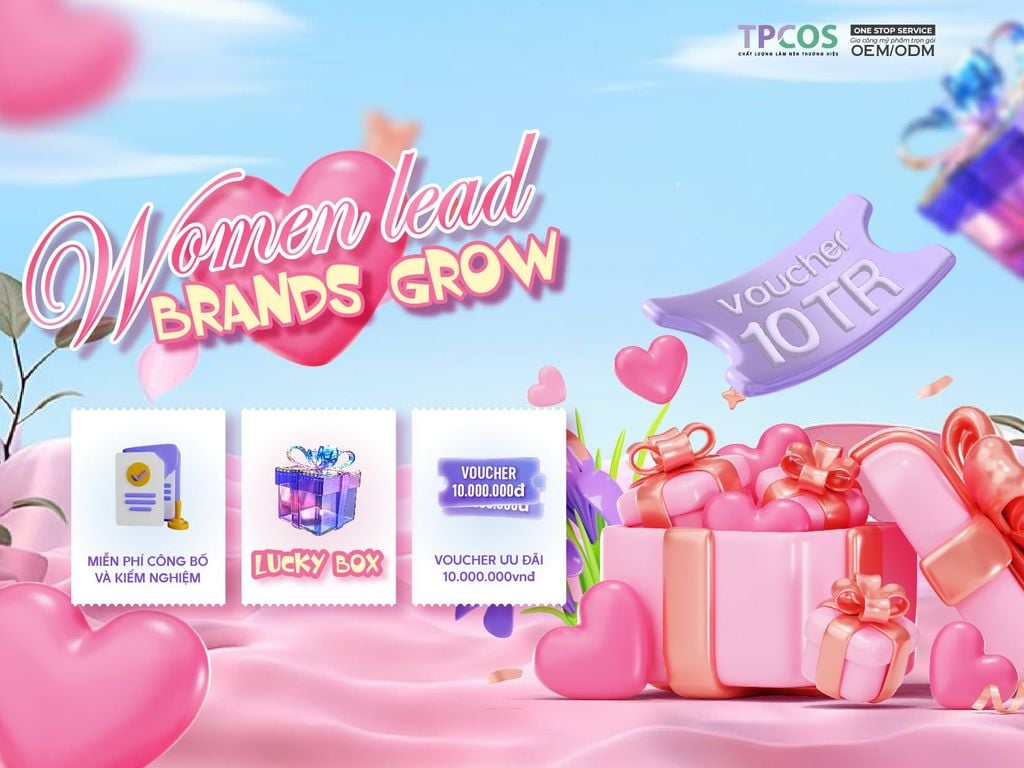 CTKM Tháng 10 | CHÀO MỪNG 20/10 WOMEN LEAD - BRANDS GROW
