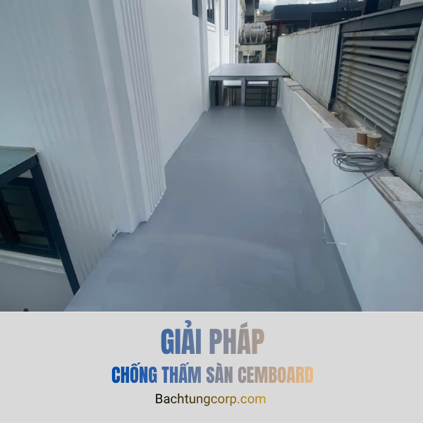 Chống thấm sàn cemboard ngoài trời tại KQH Golf Valley Đà Lạt