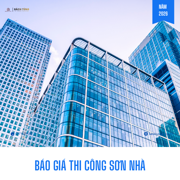 Bảng giá thi công sơn nước trọn gói theo m2 mới nhất 2026 – Bách Tùng
