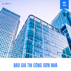 Bảng giá thi công sơn nước trọn gói theo m2 mới nhất 2026 – Bách Tùng