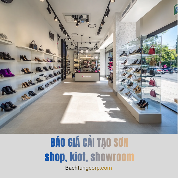 Bảng giá sơn lại cửa hàng, shop, kiot, showroom tại Đà Lạt mới nhất 2026