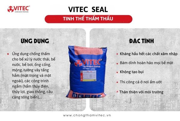 Vật liệu tinh thể thẩm thấu ngăn ẩm vách đáy bể