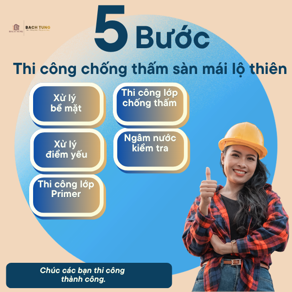 Báo giá chống thấm sân thượng, sàn mái, ban công tại Lâm Đồng