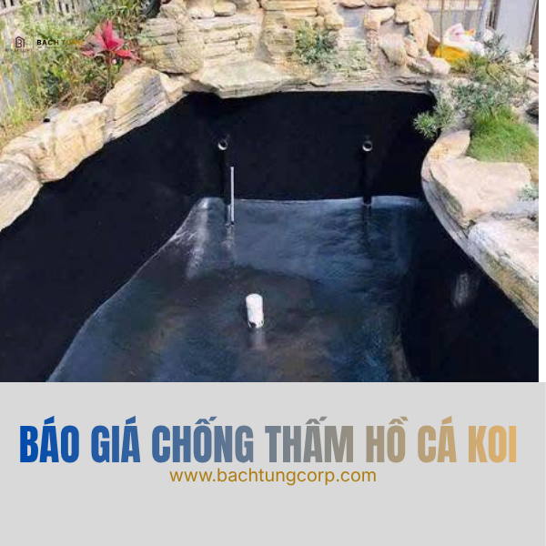 Giá thi công chống thấm hồ cá Koi tại Lâm Đồng