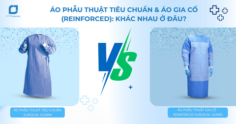 Áo phẫu thuật tiêu chuẩn và áo gia cố (Reinforced): Hiểu đúng để lựa chọn phù hợp