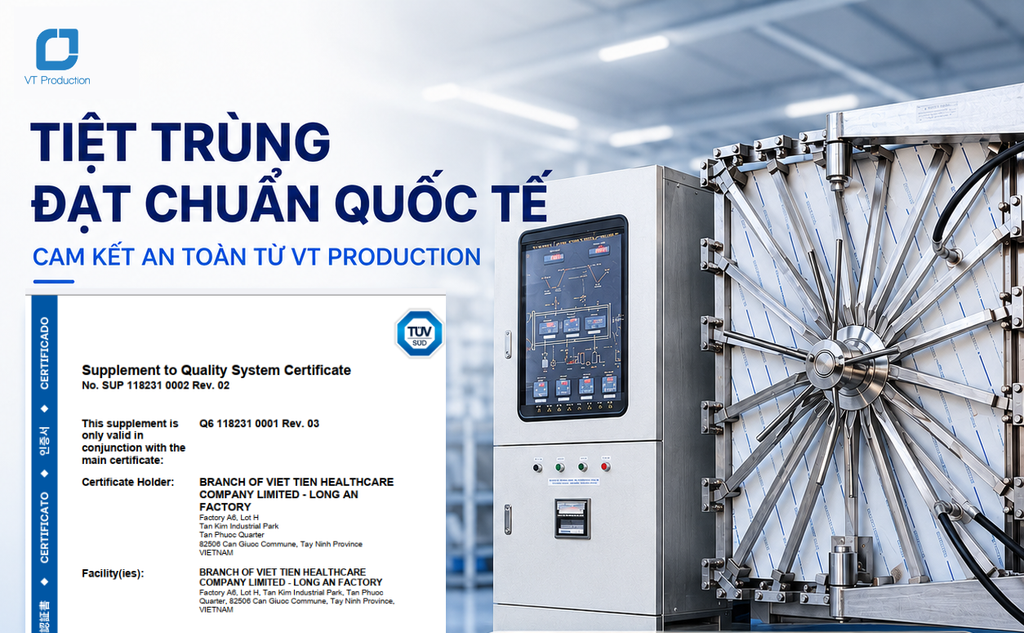 EN ISO 11135 – Tiêu chuẩn tiệt trùng Ethylene Oxide tại VT Production