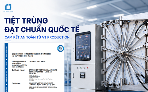 EN ISO 11135 – Tiêu chuẩn tiệt trùng Ethylene Oxide tại VT Production