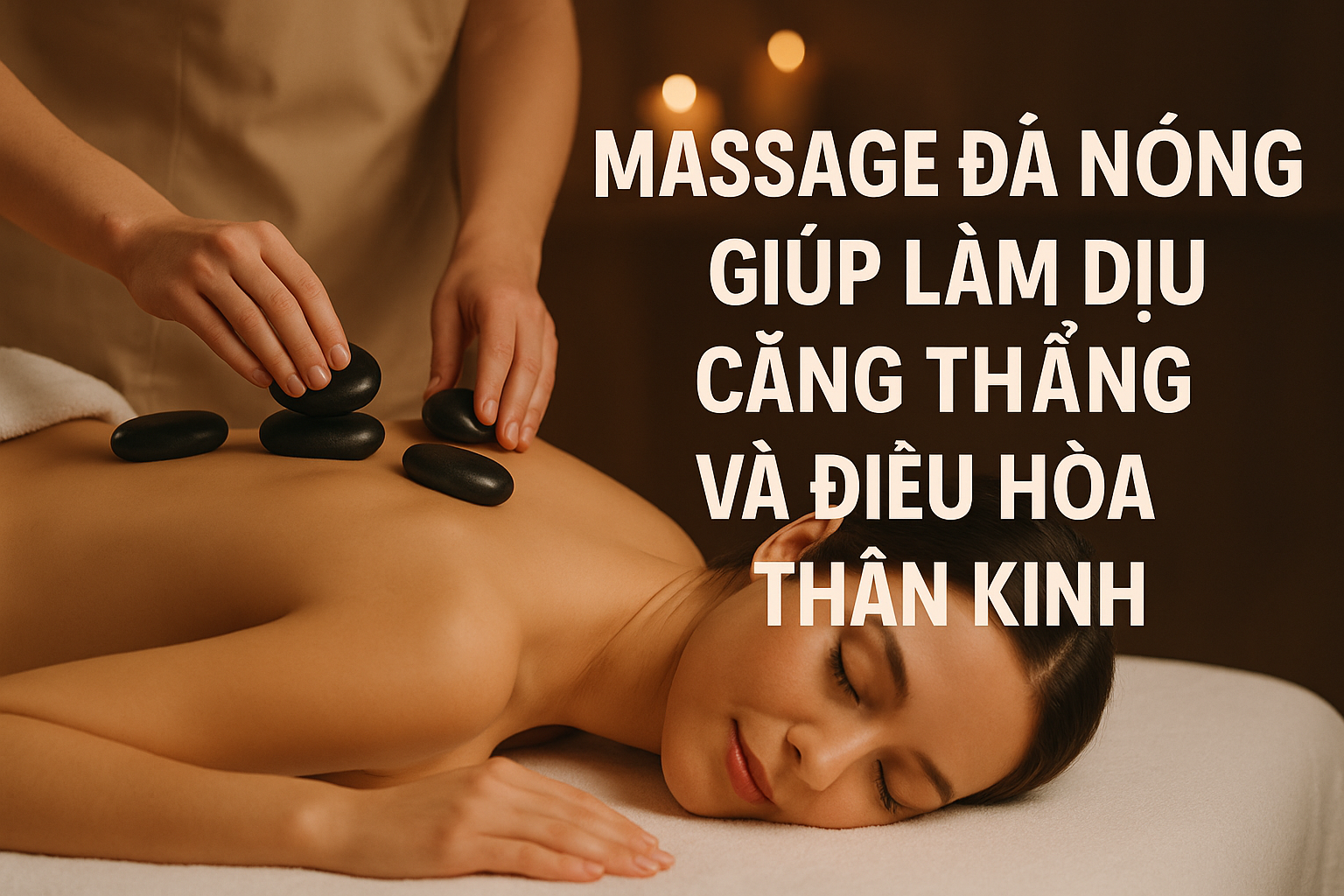 Massage đá nóng: Giải pháp làm dịu căng thẳng và điều hòa thần kinh