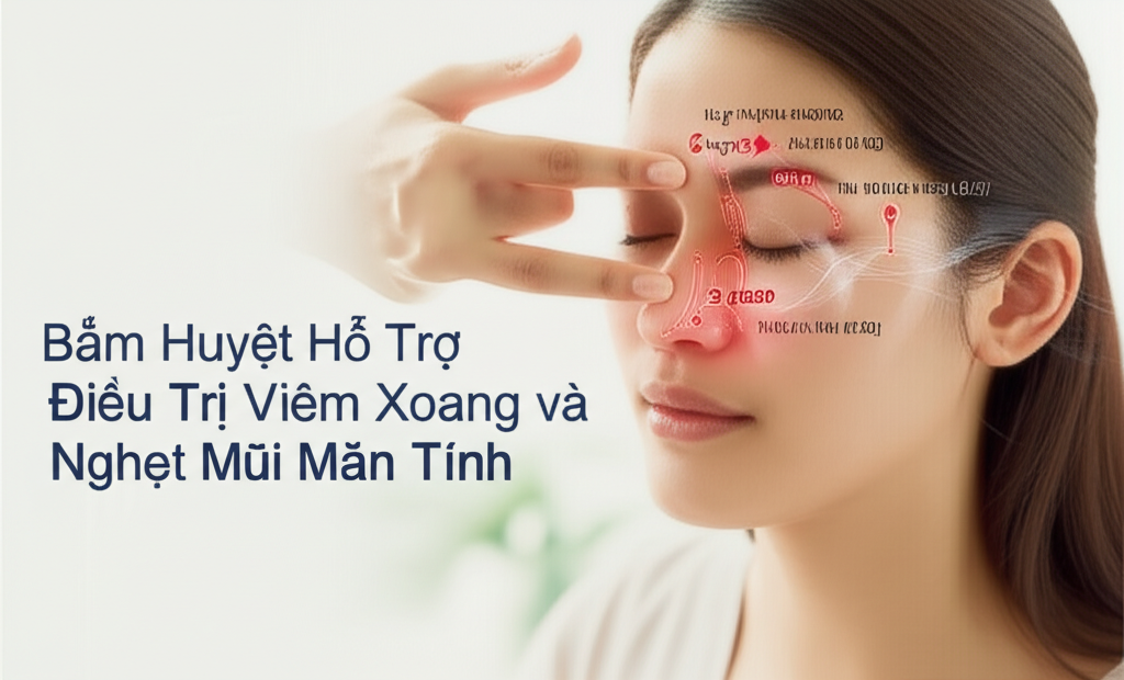 Bấm Huyệt Hỗ Trợ Điều Trị Viêm Xoang và Nghẹt Mũi Mãn Tính