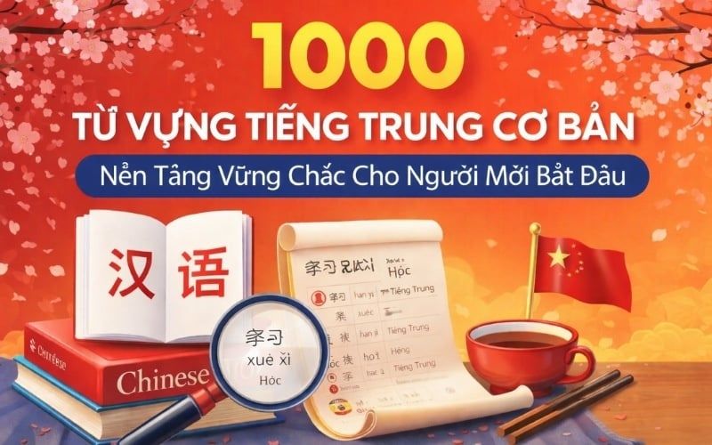 1000 Từ Vựng Tiếng Trung Cơ Bản: Nền Tảng Vững Chắc Cho Người Mới Bắt Đầu
