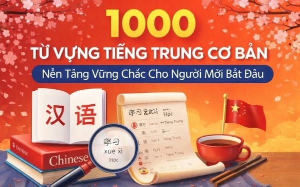 1000 Từ Vựng Tiếng Trung Cơ Bản: Nền Tảng Vững Chắc Cho Người Mới Bắt Đầu