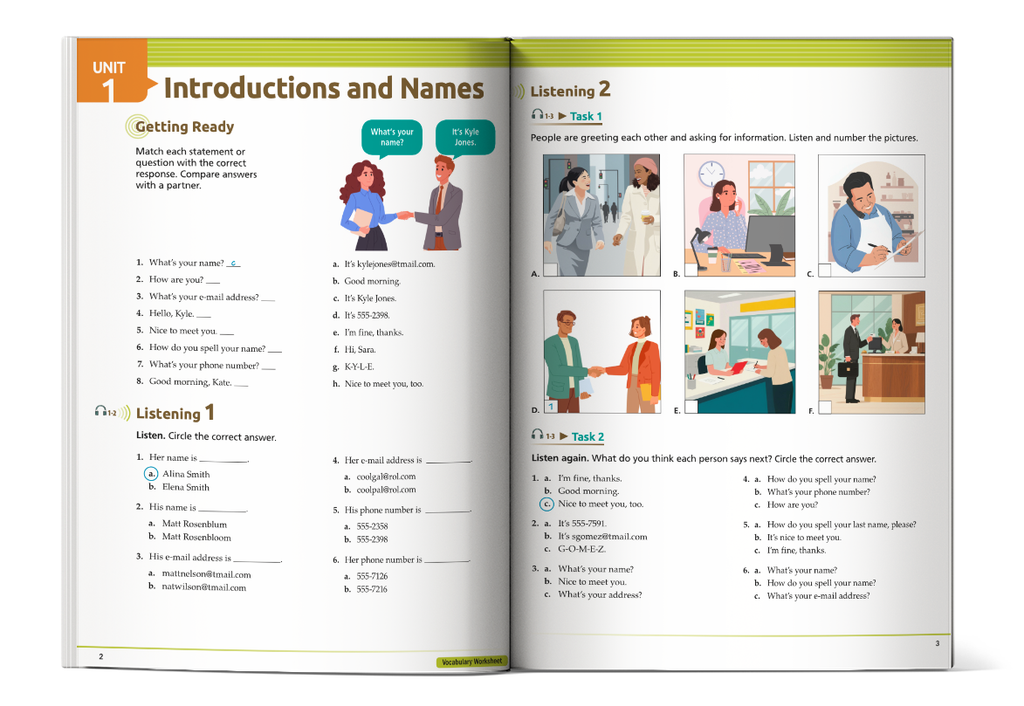 Nội dung trong sách Basic Tactics for Listening