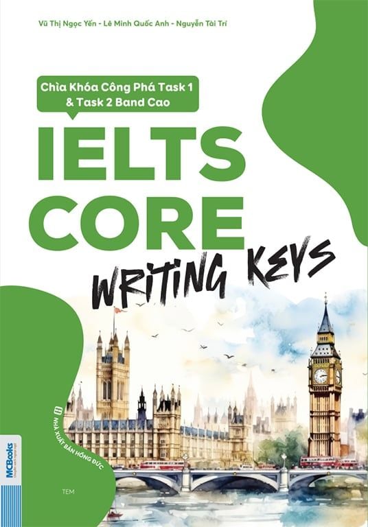 Cuốn sách IELTS CORE: Writing Keys – Bí quyết nâng cao điểm Task 1 & Task 2