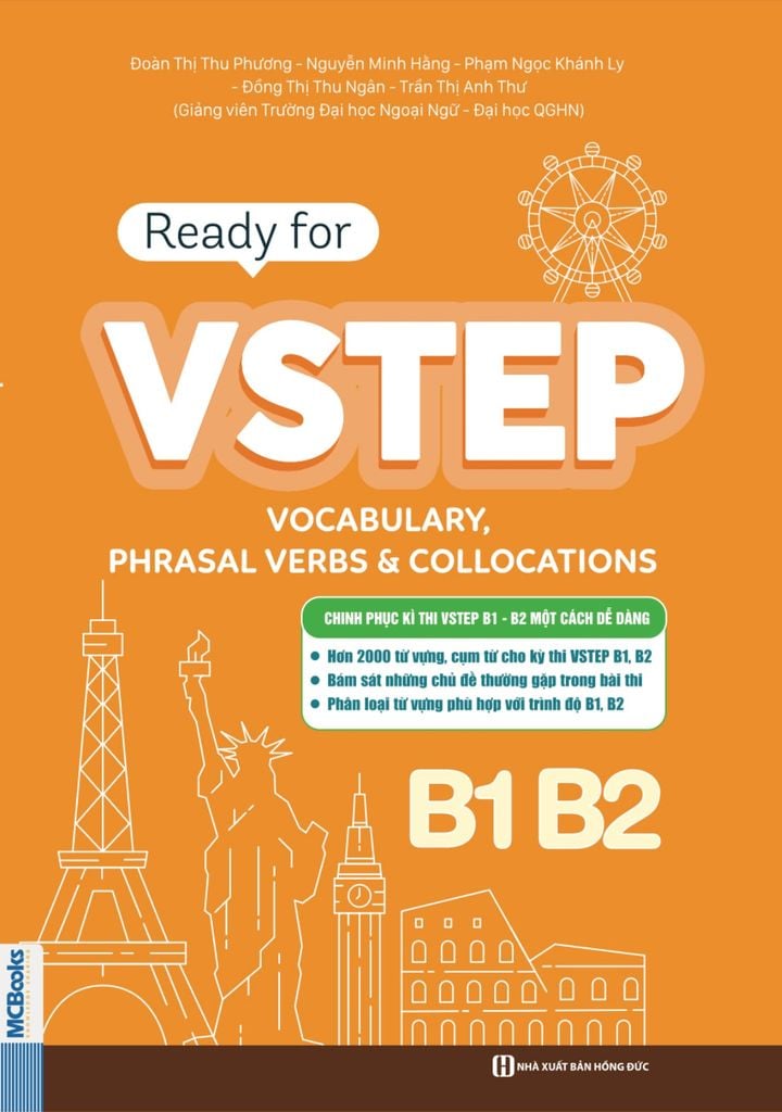 Cuốn sách Ready for VSTEP - Vocabulary, Phrasal Verbs & Collocation B1 B2