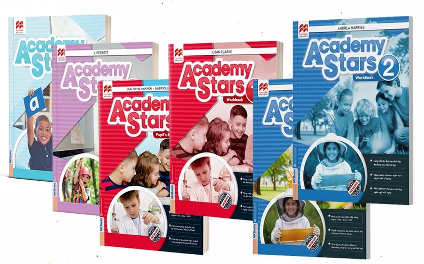 Combo 6 cuốn Academy Stars cấp độ Pre - A1
