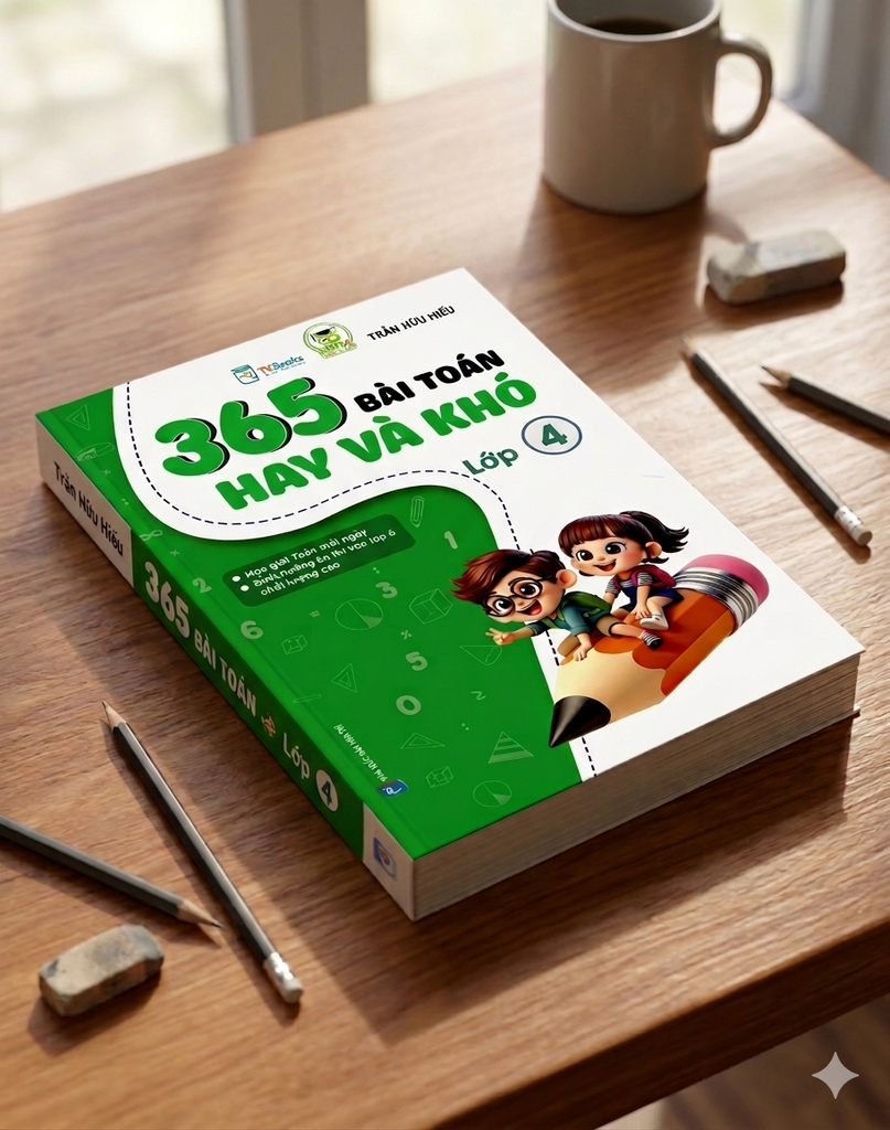 Cuốn sách 365 bài toán hay và khó lớp 4