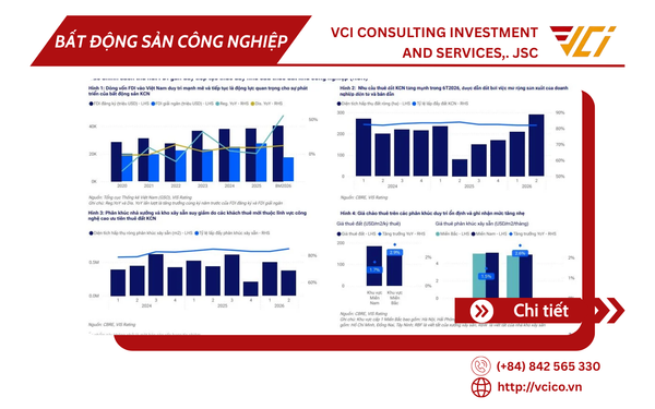 BẤT ĐỘNG SẢN KHU CÔNG NGHIỆP DUY TRÌ TRIỂN VỌNG ỔN ĐỊNH TRONG NỬA CUỐI NĂM 2026