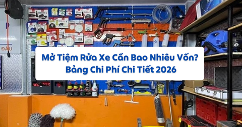 Top 15 Dụng Cụ Rửa Xe Không Thể Thiếu Khi Mở Tiệm