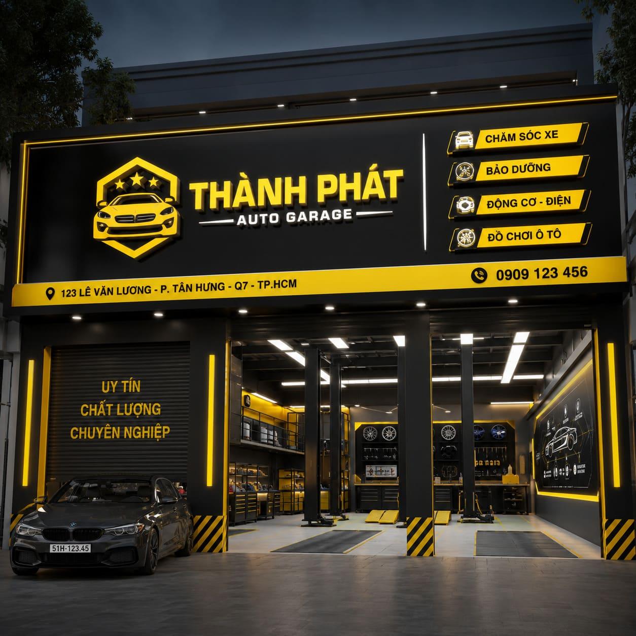 Tầm quan trọng của thiết kế bảng hiệu garage đối với kinh doanh