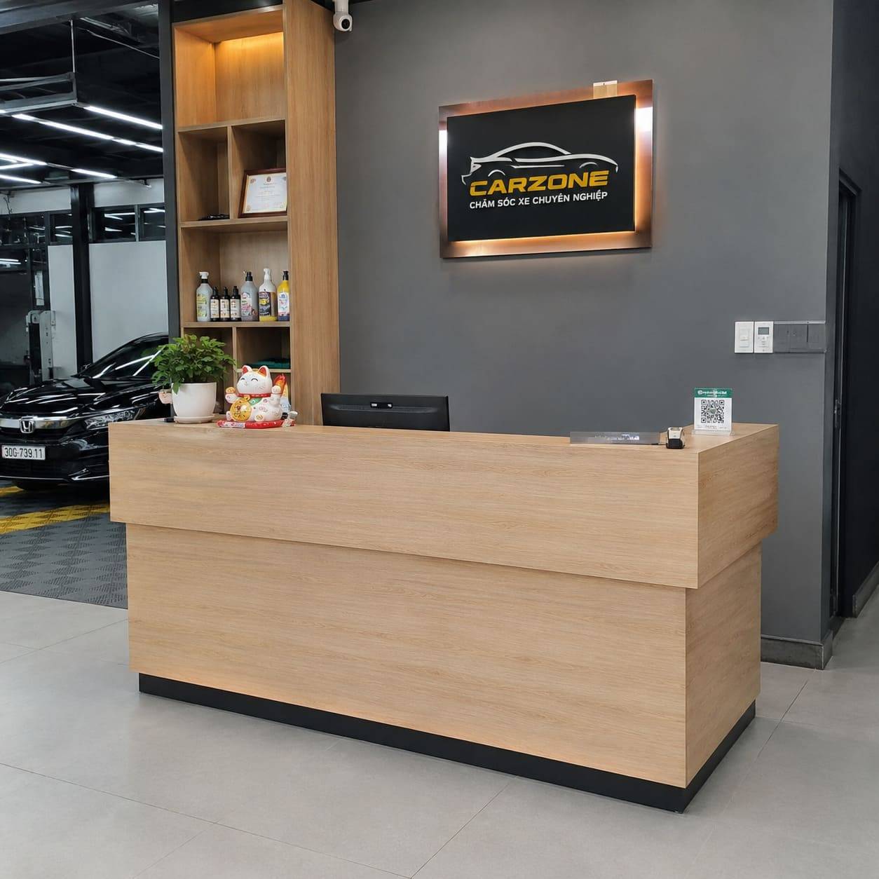 Kích thước tiêu chuẩn cho quầy thu ngân garage