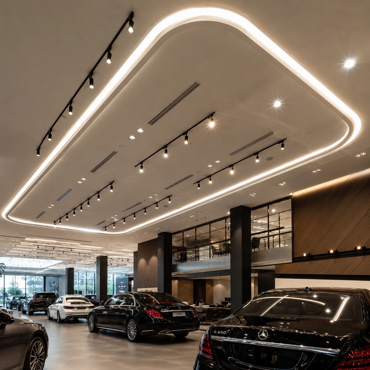 4 tiêu chuẩn kỹ thuật bắt buộc khi setup ánh sáng showroom ô tô
