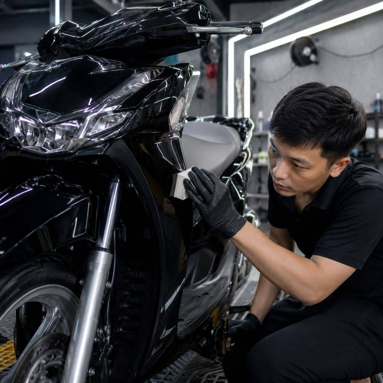 Nội dung khóa học nghề rửa xe máy