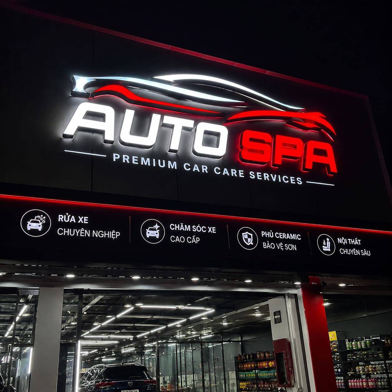 Phân tích các loại vật liệu thi công logo garage bền bỉ nhất