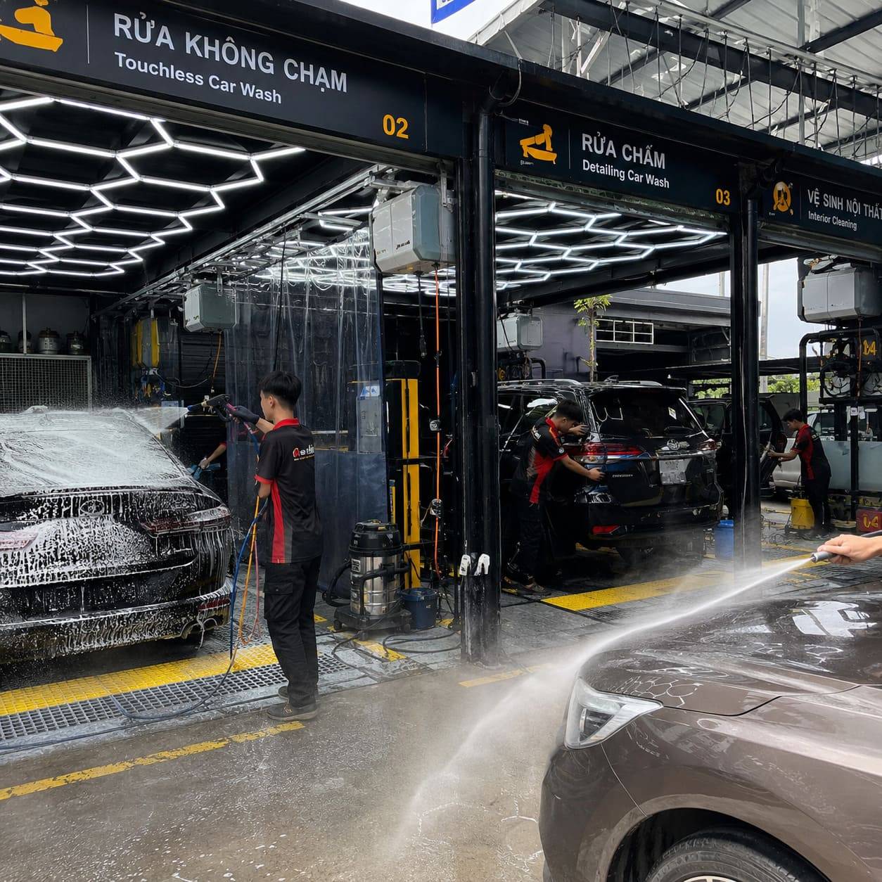Phân tích ưu nhược điểm của công nghệ rửa xe có chạm và không chạm