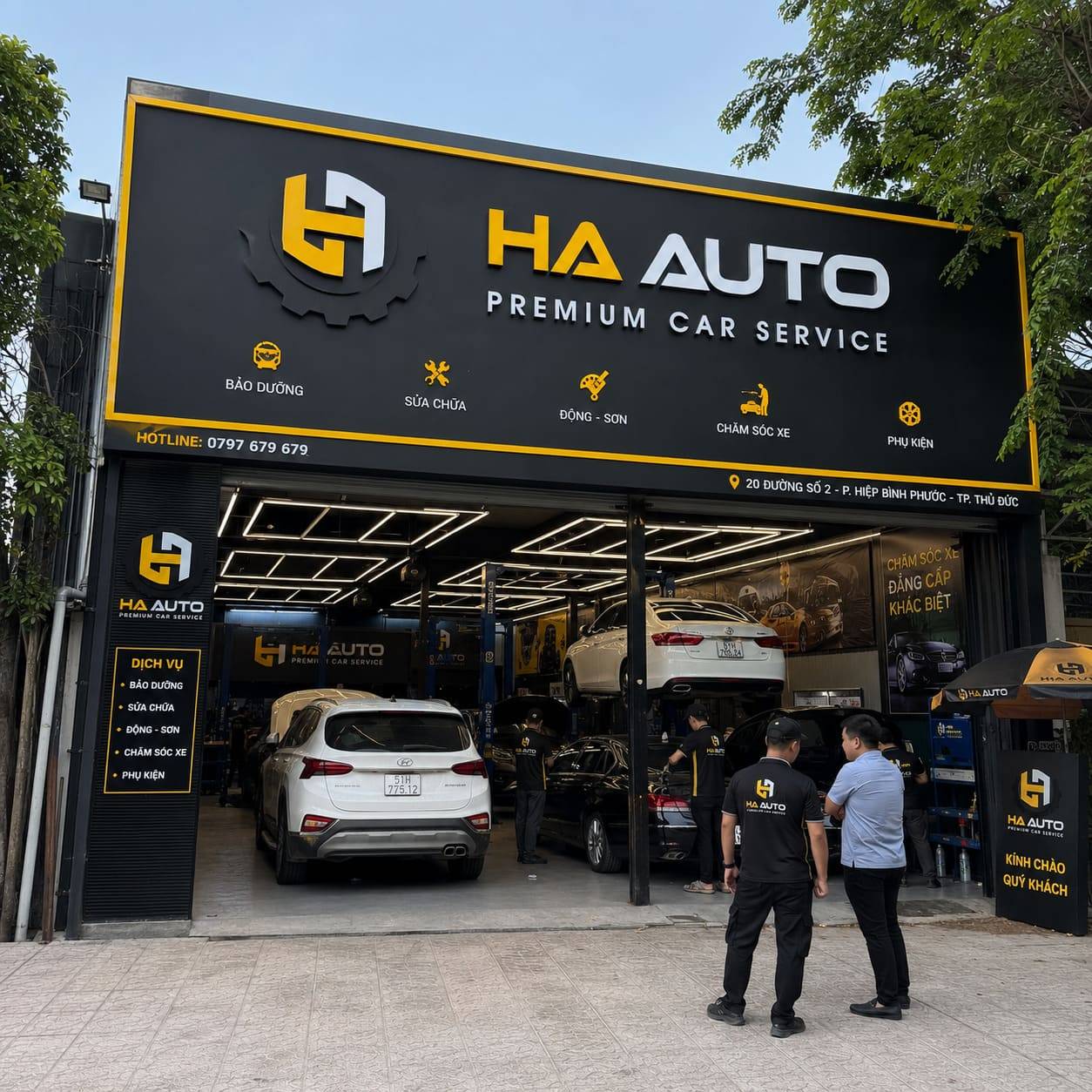 Quy trình thiết kế và thi công bộ nhận diện garage đạt chuẩn
