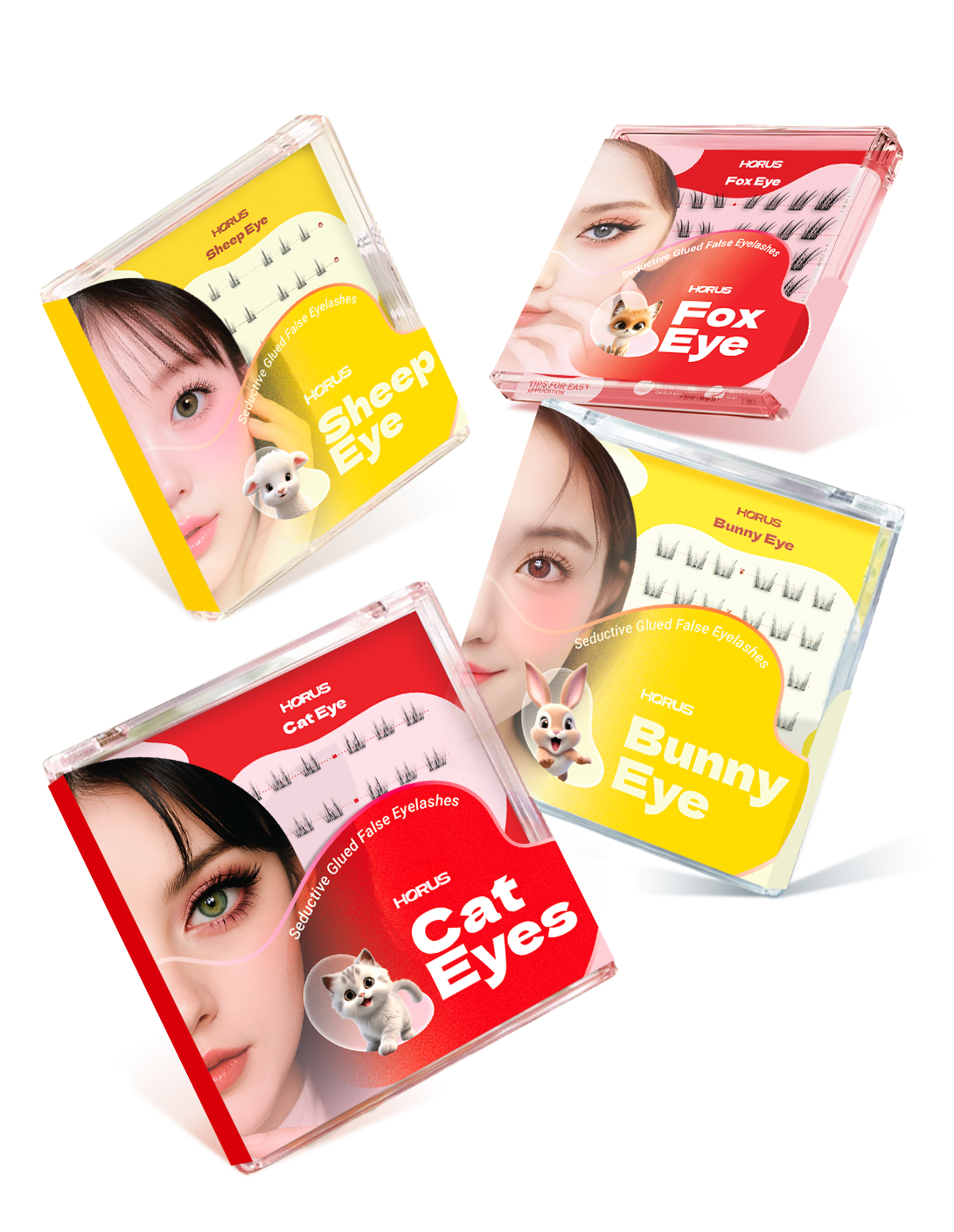GIỚI THIỆU MI GIẢ TỰ DÍNH HORUS MOOD LENS GLUED FALSE EYELASHES