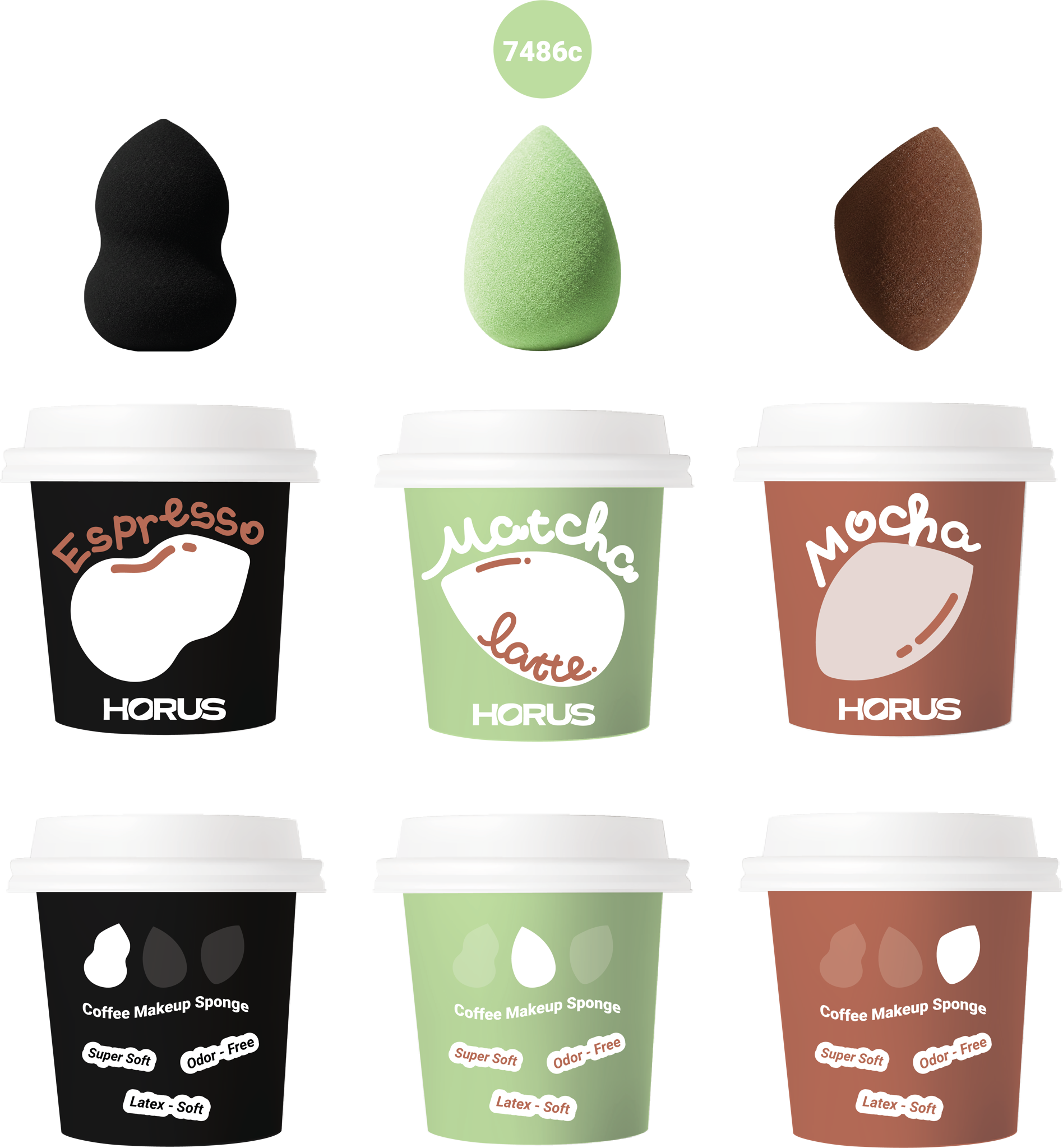 GIỚI THIỆU MÚT HORUS COFFEE MAKEUP SPONGE