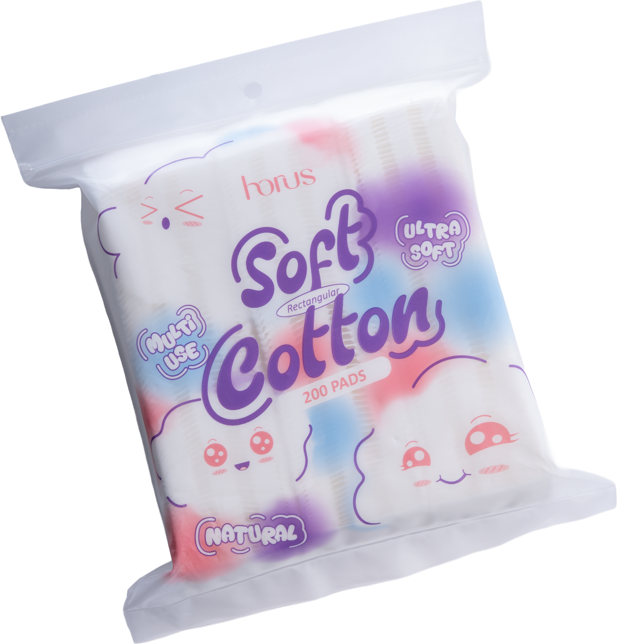 GIỚI THIỆU BÔNG TẨY TRANG CHỮ NHẬT HORUS RECTANGULAR SOFT COTTON PADS